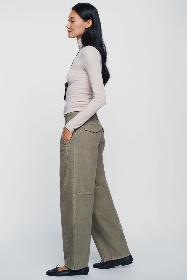 Pilcro Aero 100% Cotton Wide-Leg Trousers #2