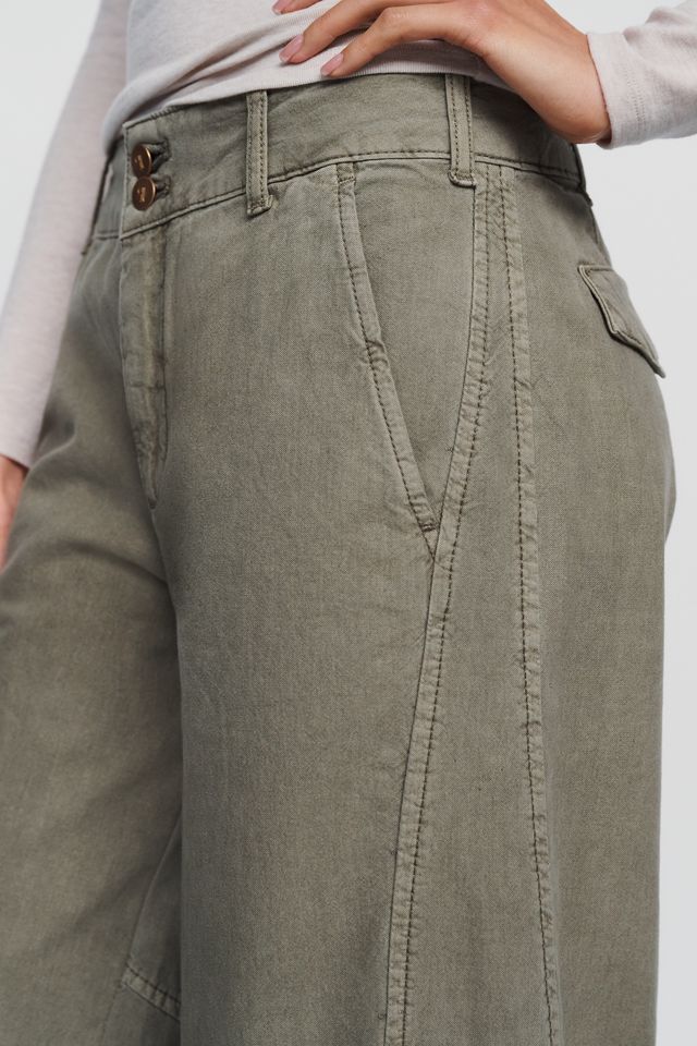 Pilcro Aero 100% Cotton Wide-Leg Trousers #3