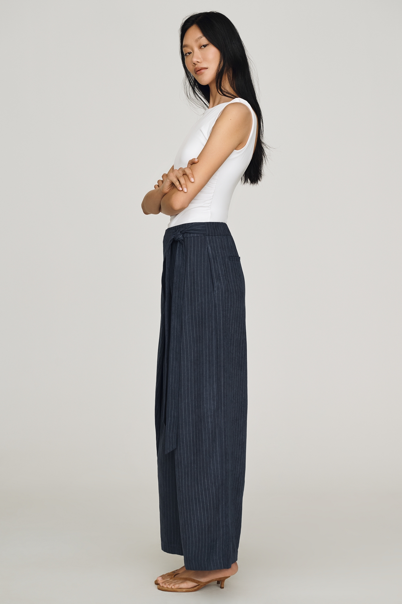 Whiteroom + Cactus Tie Wrap Pants