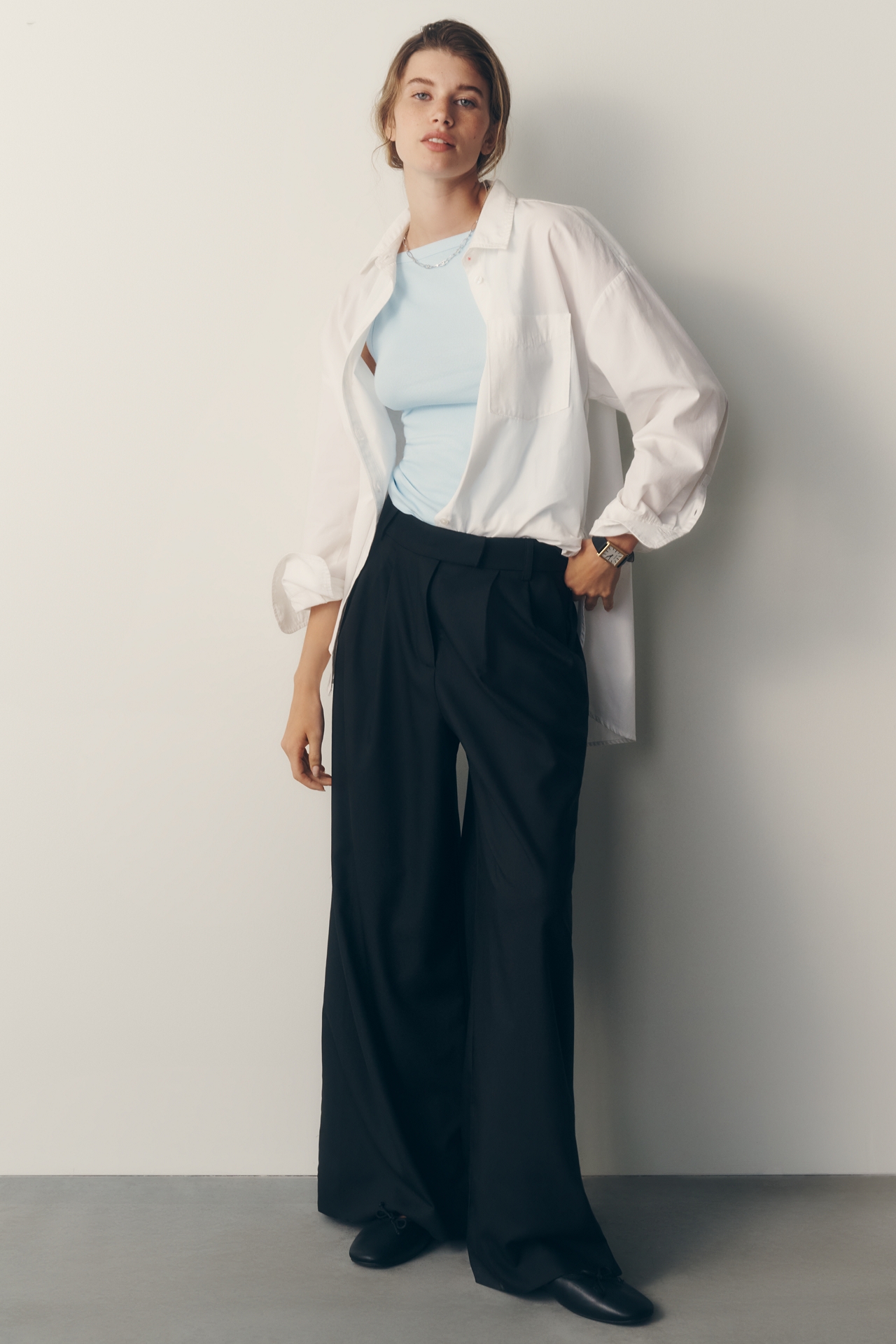 Whiteroom + Cactus Pleated Trousers