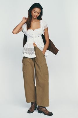 Whiteroom + Cactus Ridley 100% Cotton Utility Pants