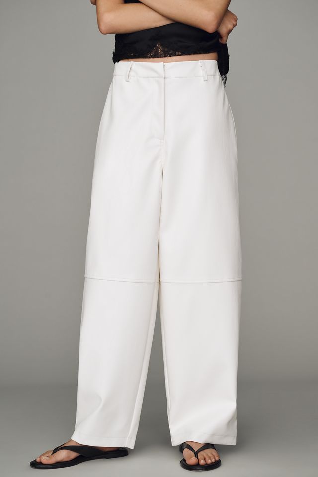 Whiteroom + Cactus Faux Leather Tapered Pants #1