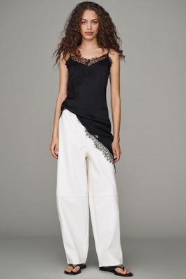 Whiteroom + Cactus Faux Leather Tapered Pants