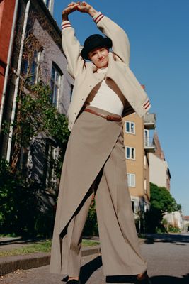 Whiteroom + Cactus Wrap Front Trousers