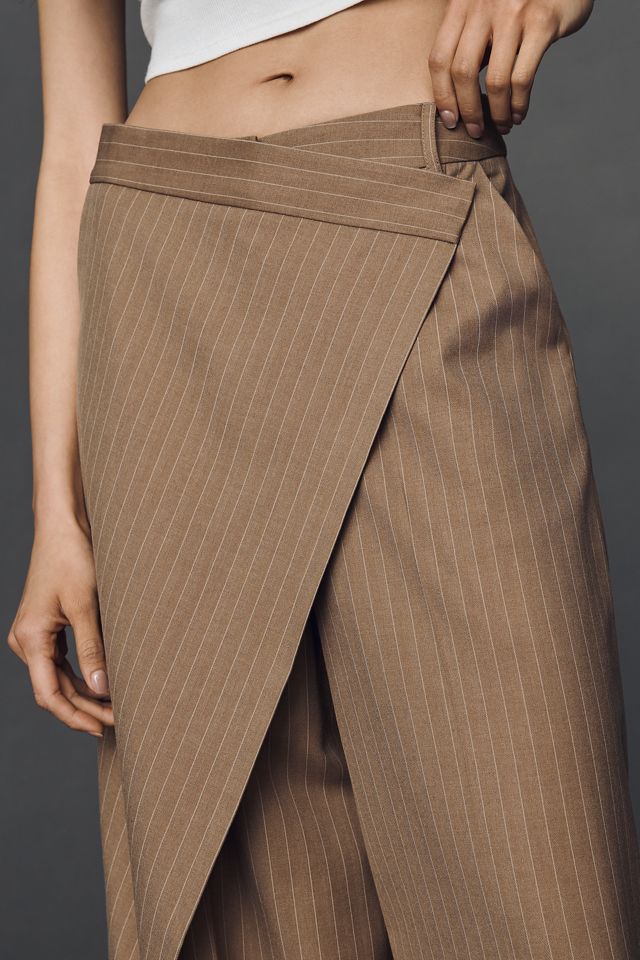 Whiteroom + Cactus Wrap Front Pinstripe Trousers #3