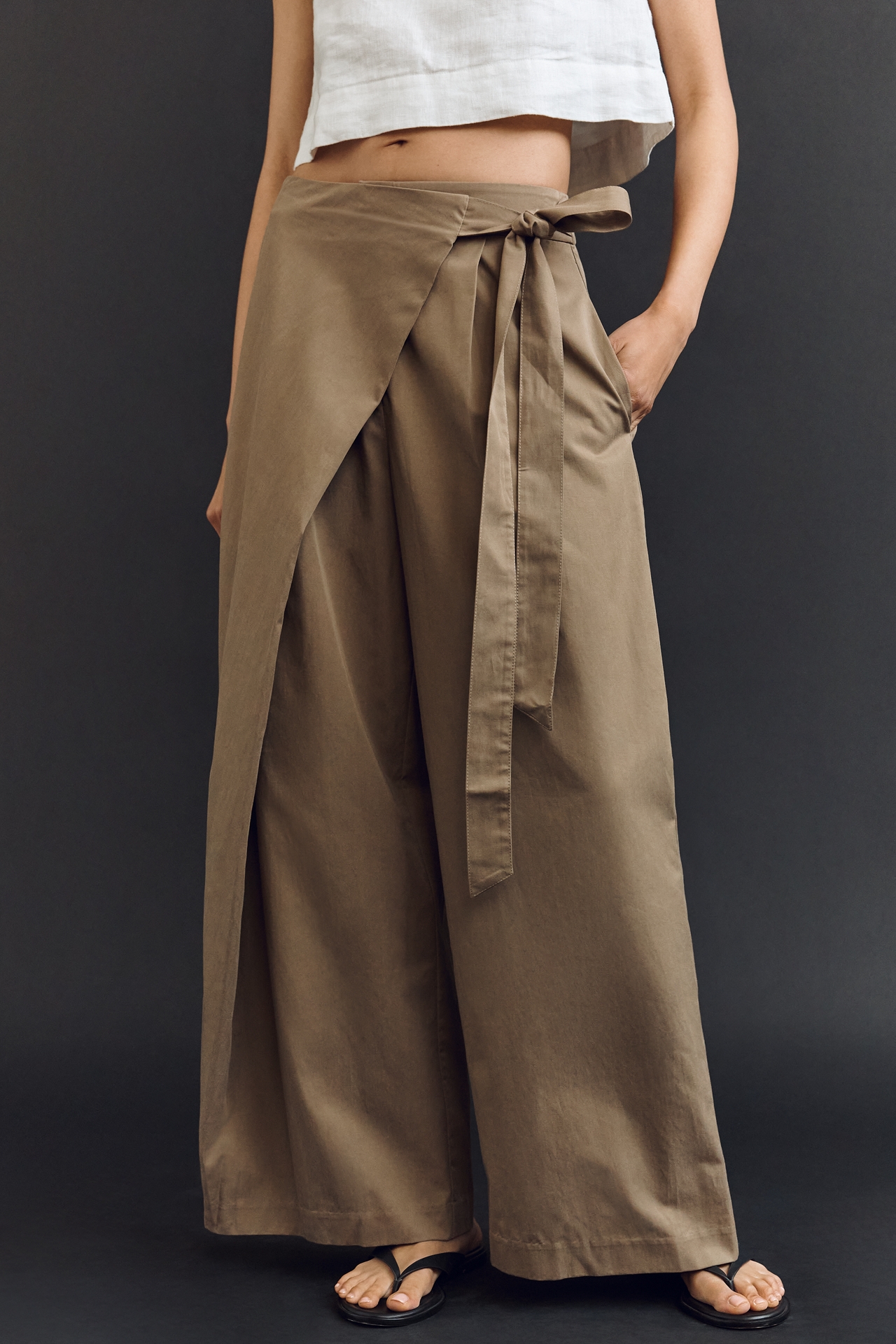 Whiteroom + Cactus Wrap Side-Tie Pants