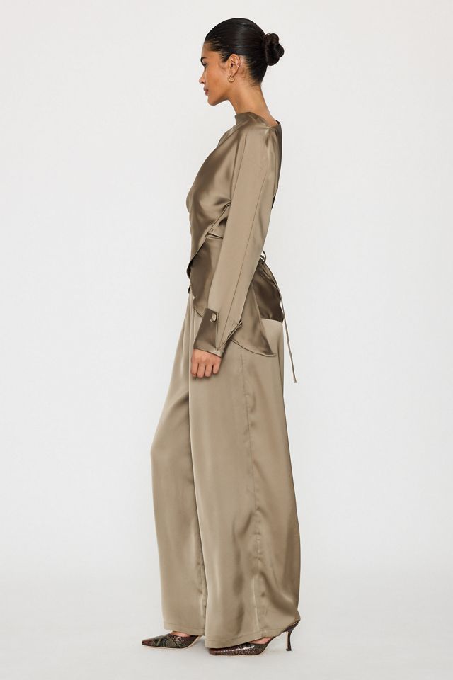 Odd Muse Satin Wide-Leg Trousers #3