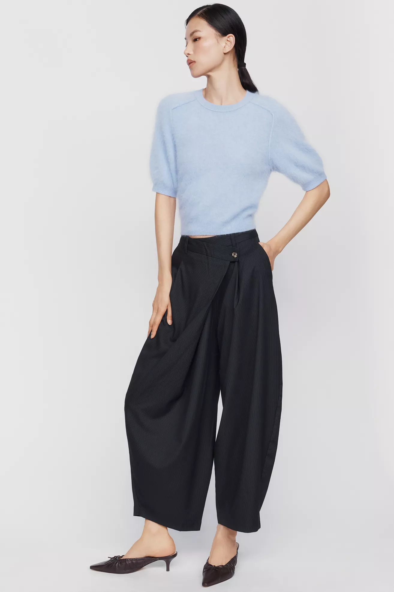 Maeve Wrap Barrel Pants
