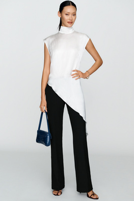 Maeve Slim Flare Trousers by Anthropologie