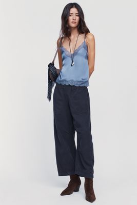 Pilcro Reese 100% Cotton Corduroy High-Rise Wide-Leg Trousers