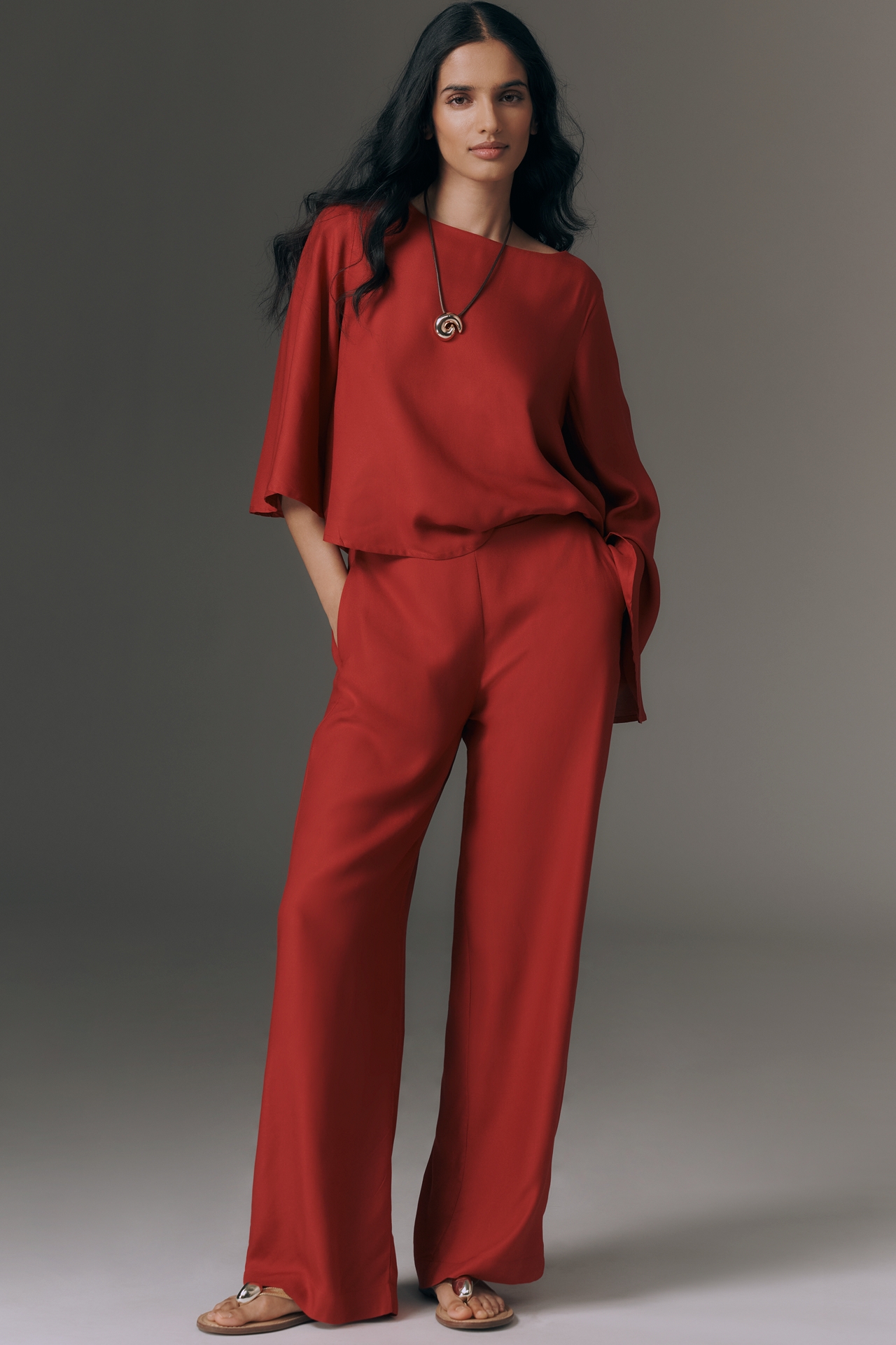 Cacay Straight-Leg Pull-On Pants