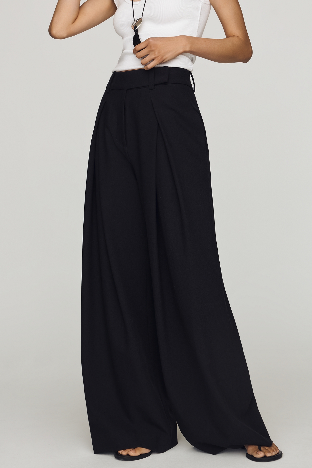 Favorite Daughter Pleats For Days Wide-Leg Pants