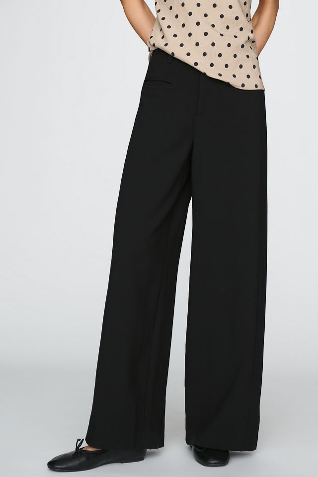 Maeve Drapey High-Rise Wide-Leg Trousers #1