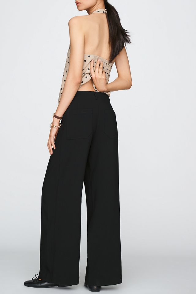 Maeve Drapey High-Rise Wide-Leg Trousers #3