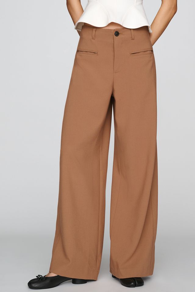 Maeve Blocked Oversized Trousers #1