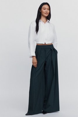 Pinstripe Suiting Trousers Pants