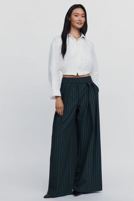 Naked Wardrobe Pinstripe Suiting Trousers