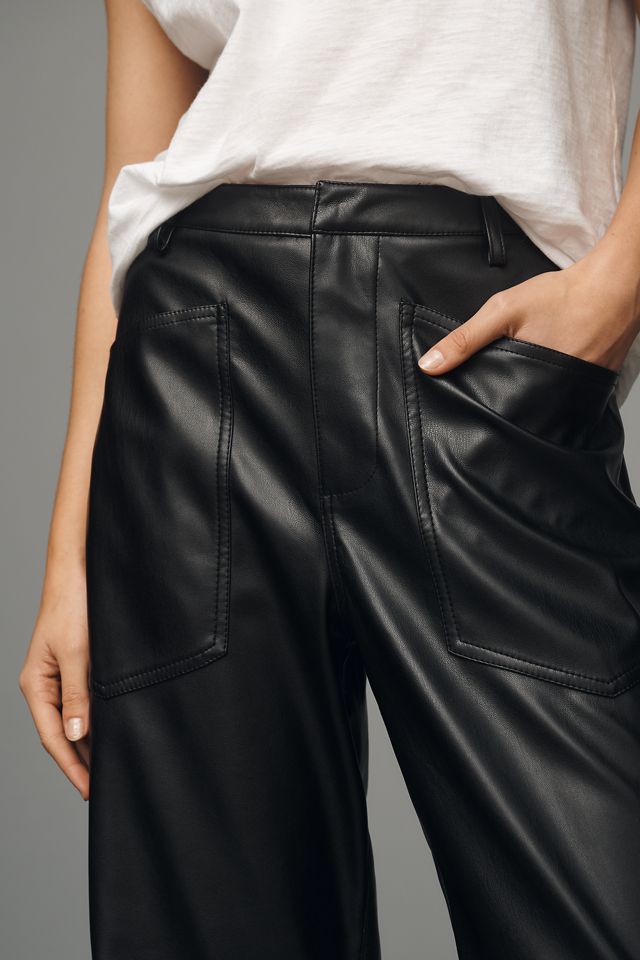 Steve Madden Haniel Faux-Leather Barrel Pants #2