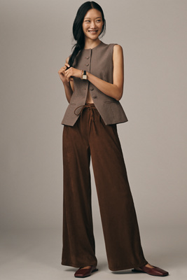 Steve Madden Alysia Wide-leg Pants In Brown