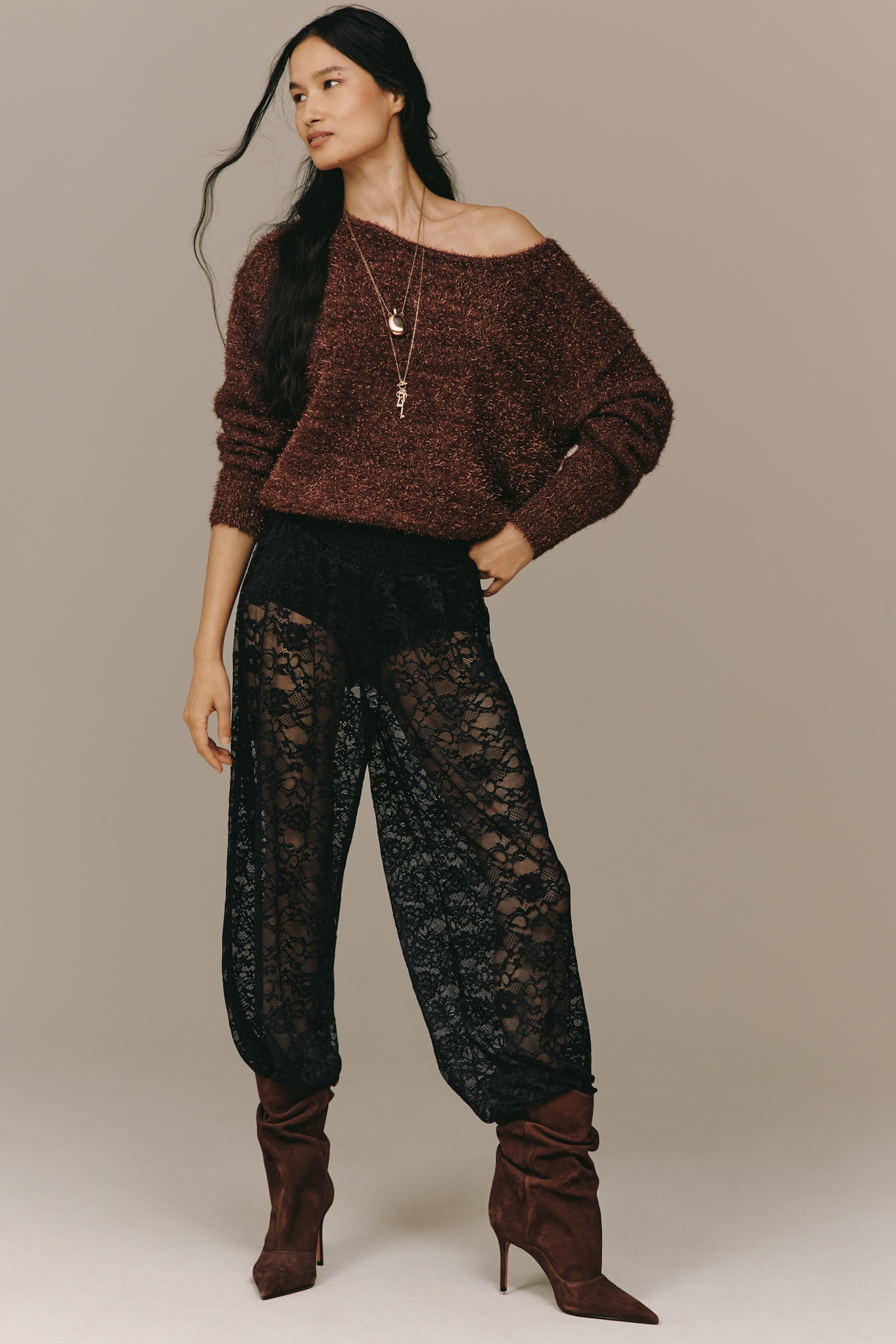 Steve Madden Alara Lace Balloon Pants