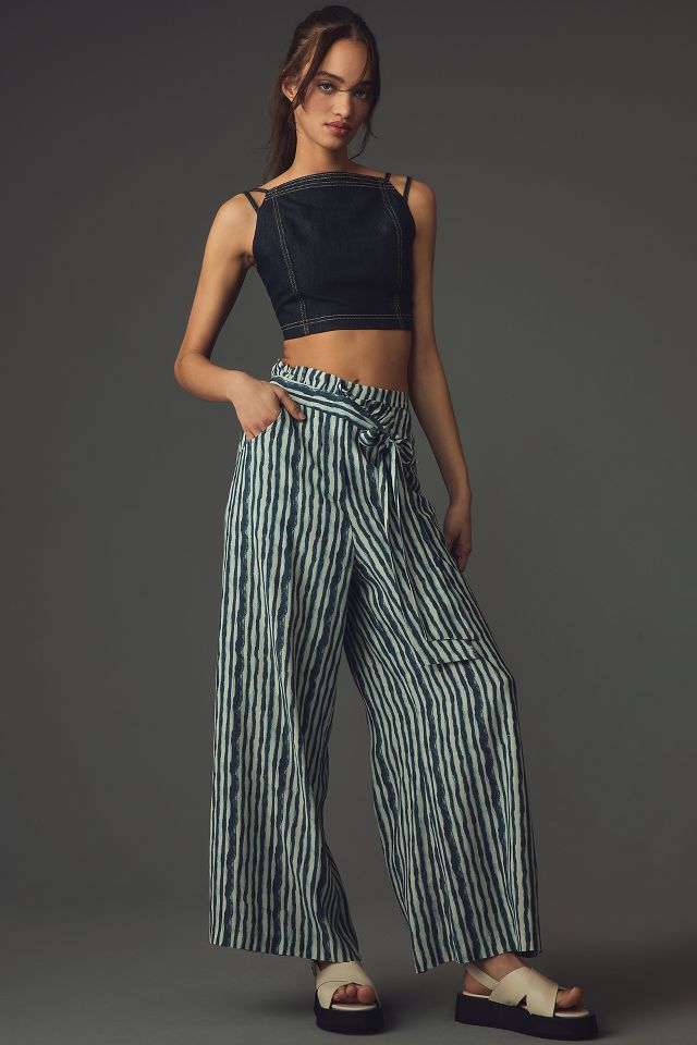 Plenty by Tracy Reese Side-Tie Wide-Leg Pants | Anthropologie