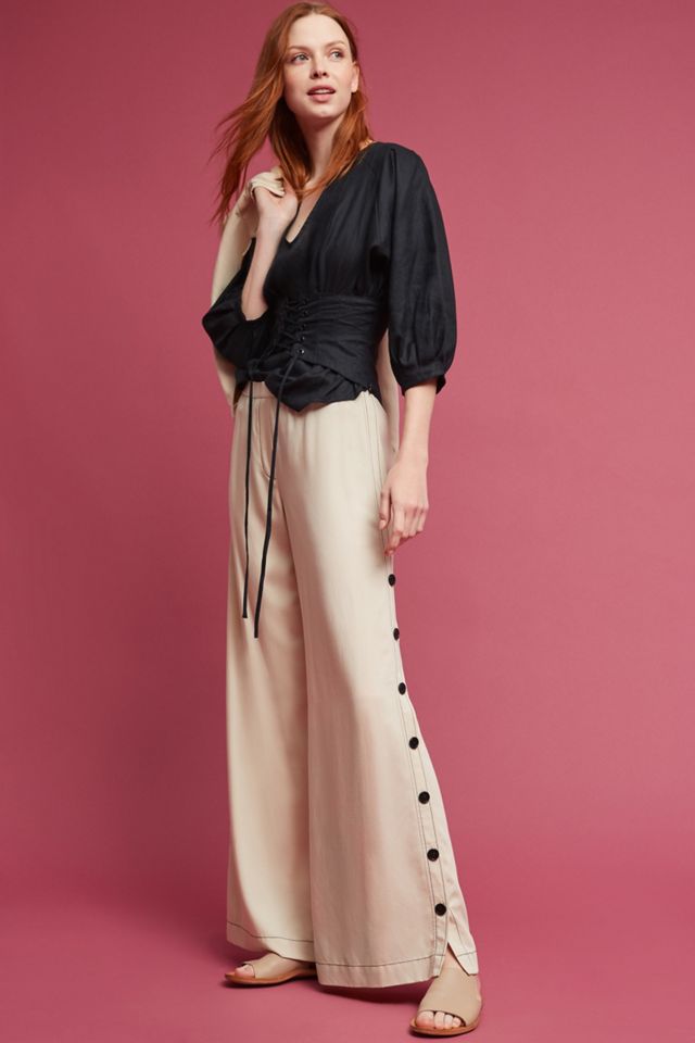 Tracy Reese Side Button Wide-Legs #1