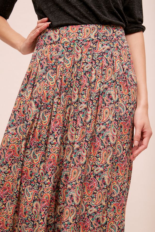 Paisley Wide-Leg Pants #3
