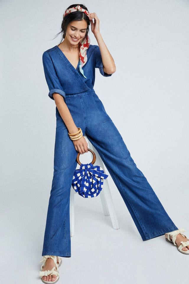 Surplice Chambray Jumpsuit #3