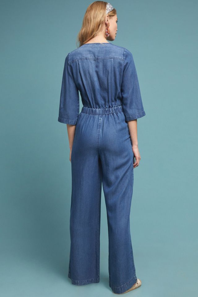 Surplice Chambray Jumpsuit #2
