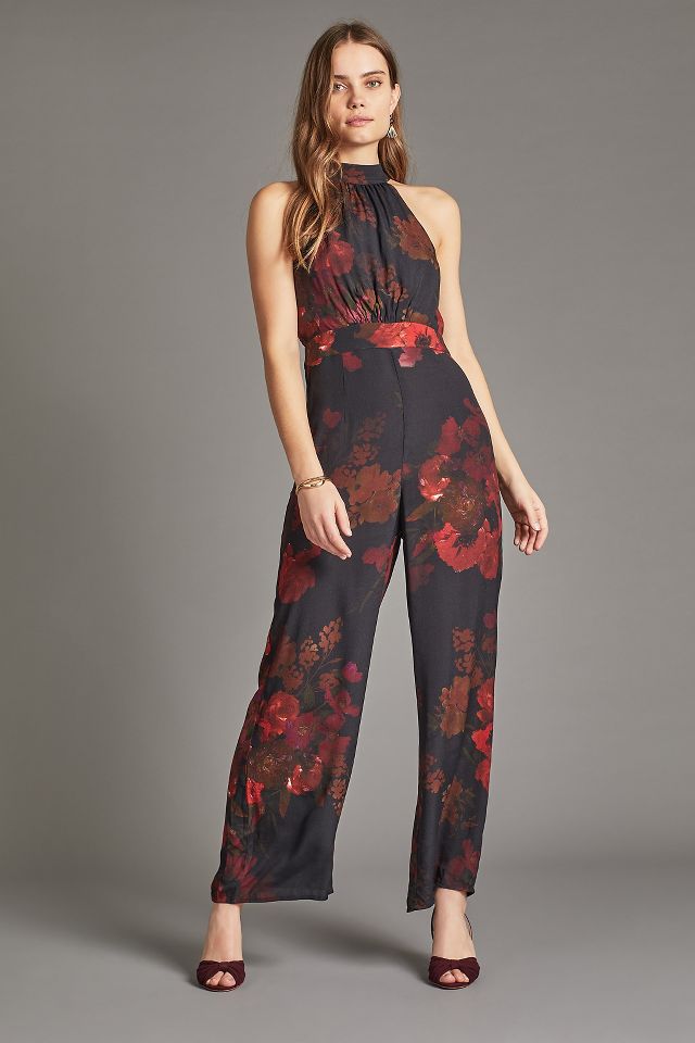 Anthropologie best sale red jumpsuit