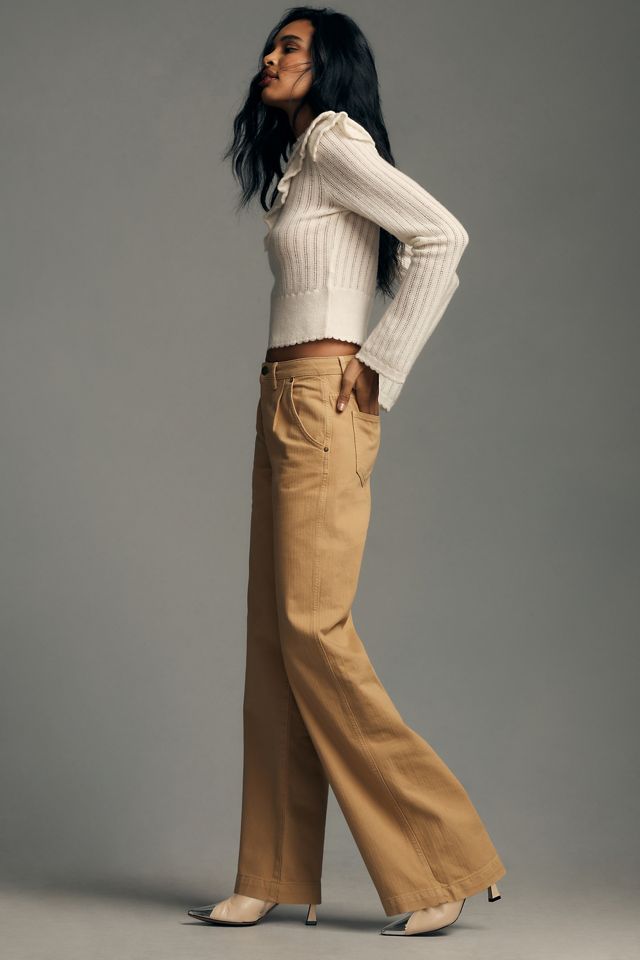 Current/Elliott The Postman Wide-Leg Trousers #1