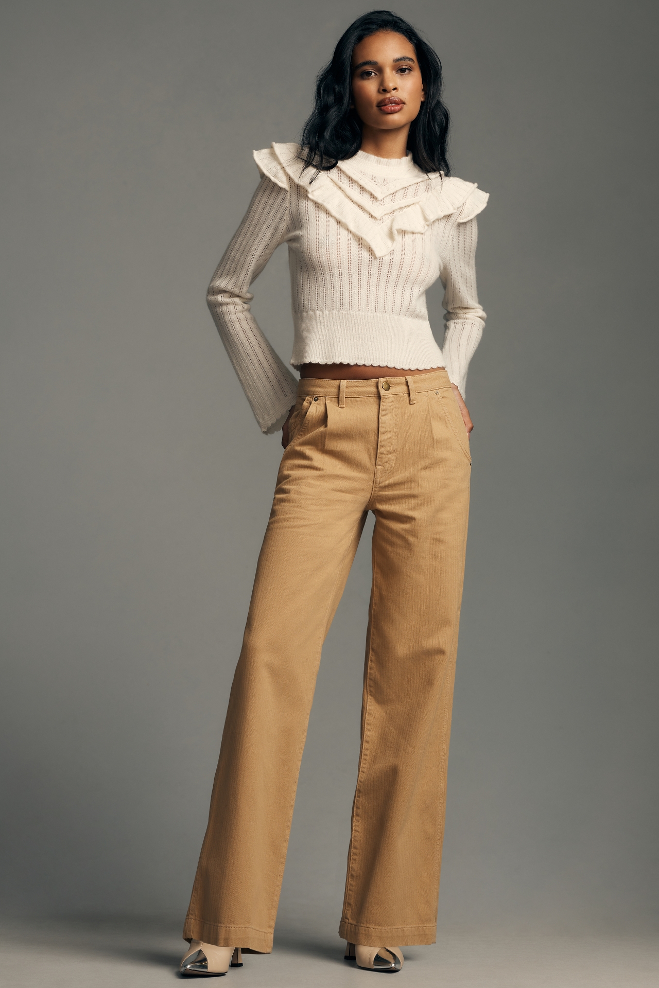 Current/Elliott The Postman Wide-Leg Trousers