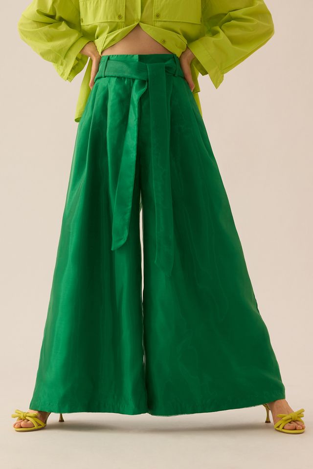 Eva Franco Belted Wide-Leg Pants #1