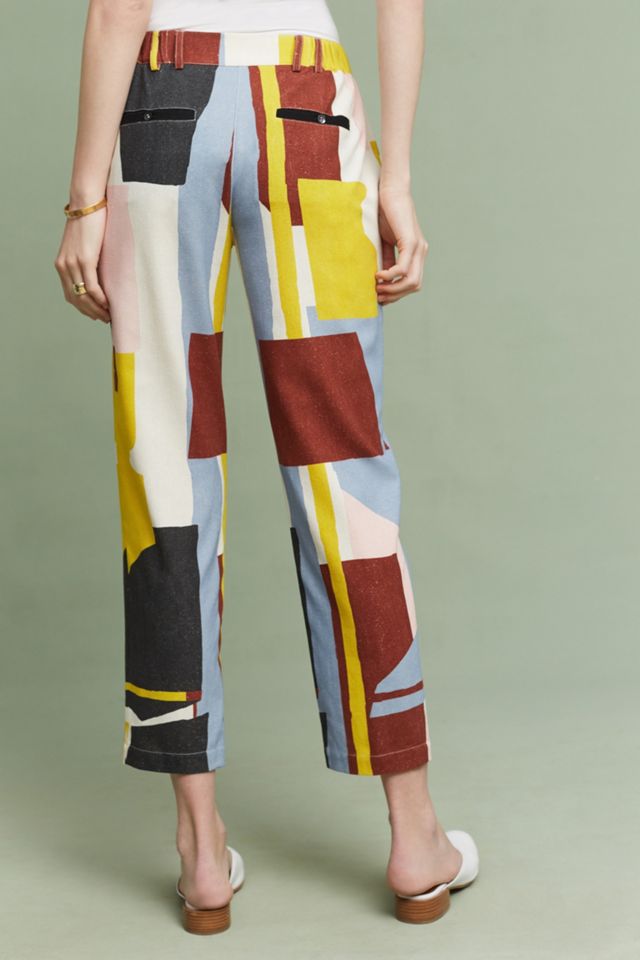 Blocked Silk Trousers #2