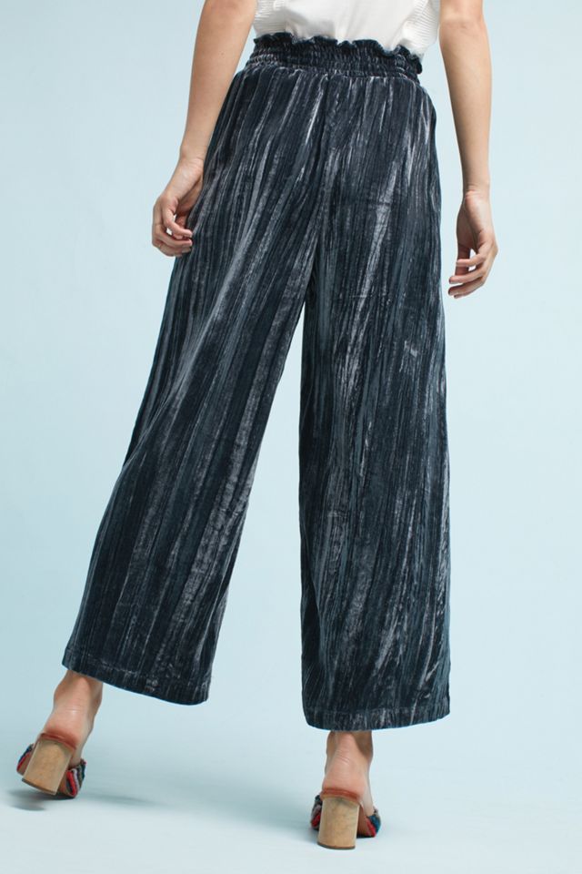 Wide-Leg Velvet Pants #2