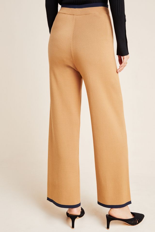 Scotch & Soda Ribbed Knit Wide-Leg Trousers #1