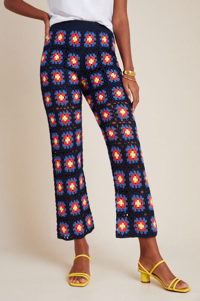 Scotch & Soda Crochet Wide-Leg Pants | Anthropologie