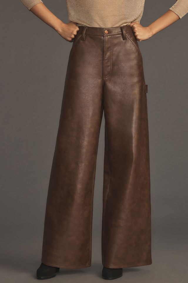 AGOLDE Dale Leather Trouser Jeans #1