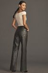 AGOLDE Sloane Leather Blend Mid Rise Straight Leg Pants