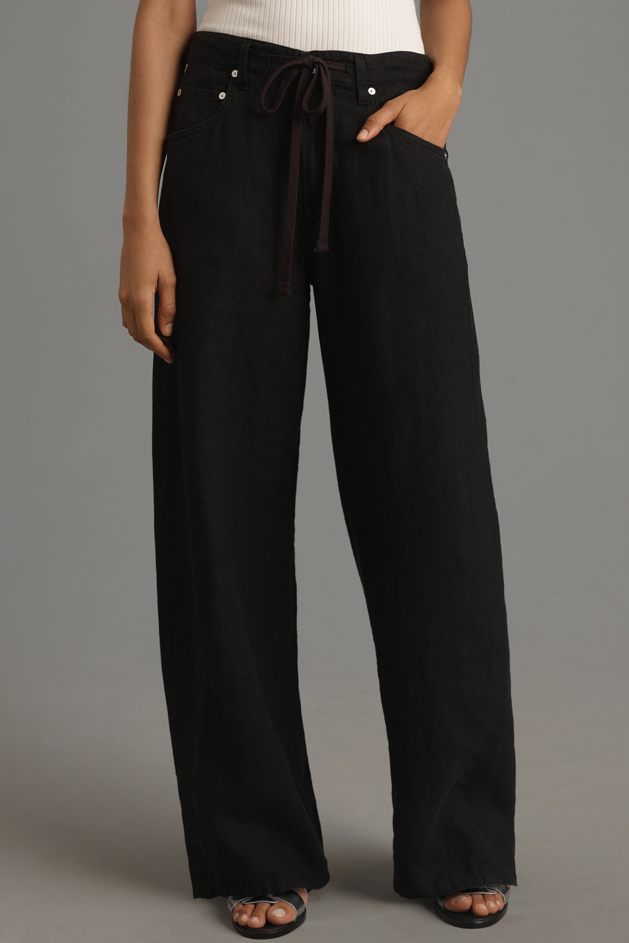 Citizens of Humanity Brynn Drawstring Linen Trouser Pants Citizens of Humanity Brynn Drawstring Linen Trouser Pants