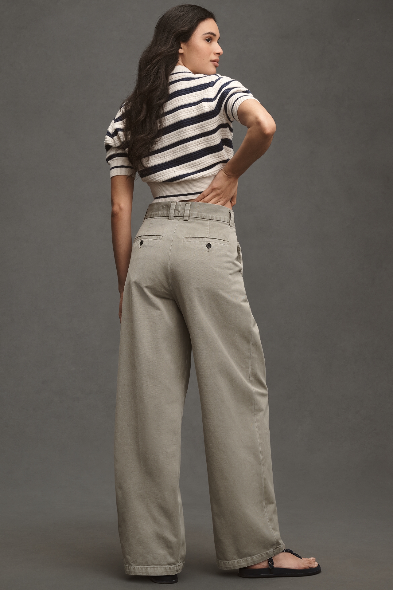AGOLDE Deryn High-Rise Pleated Pants