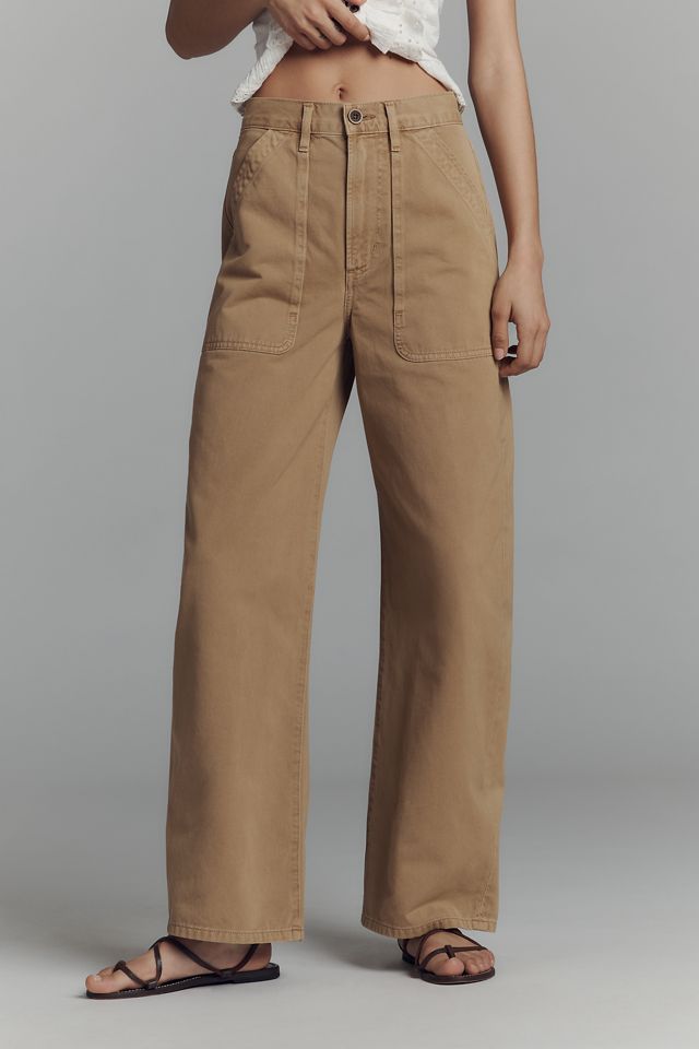 Citizens of Humanity Ayla Cargo High-Rise Wide-Leg Pants