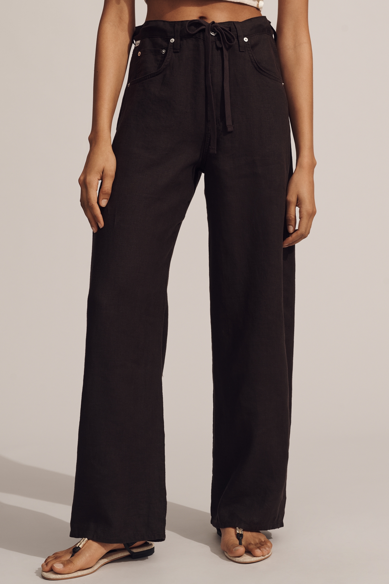 Citizens of Humanity Brynn Linen Drawstring Trouser Pants