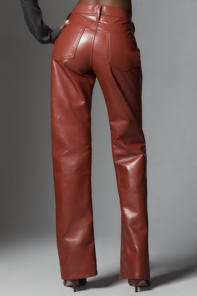 AGOLDE Low-Rise Slim Leather Pants #2