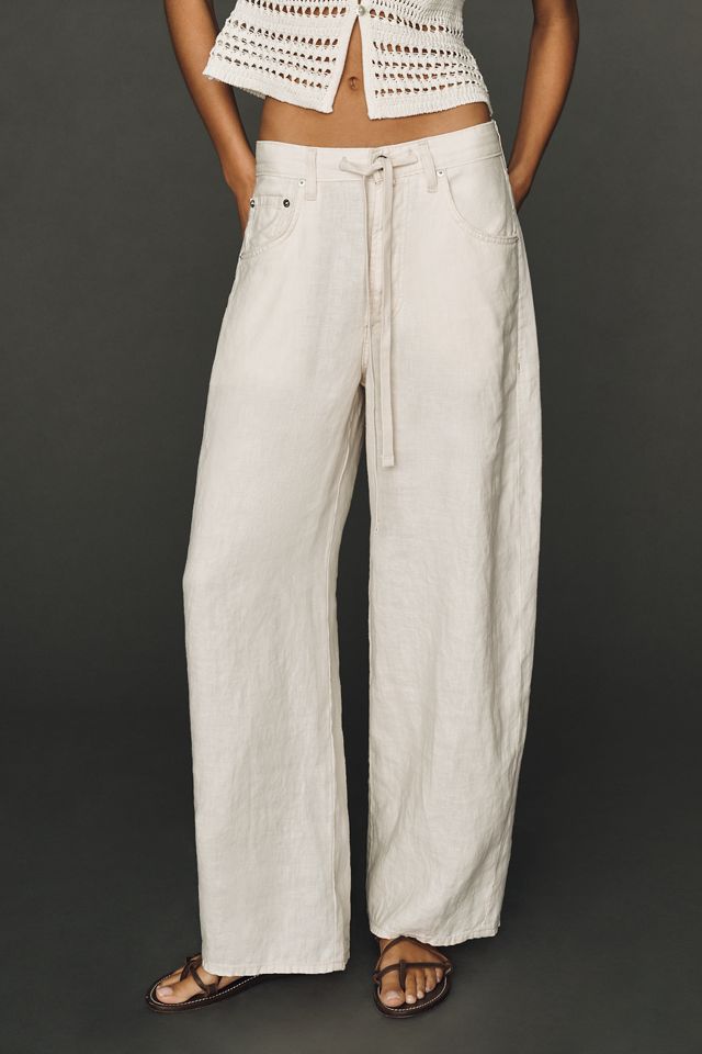 Citizens of Humanity Petite Brynn Linen Trousers #1