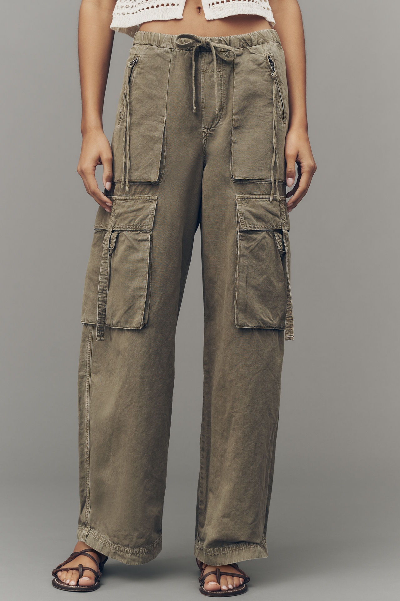 Citizens of Humanity Andira Cotton Linen Pull-On Pants