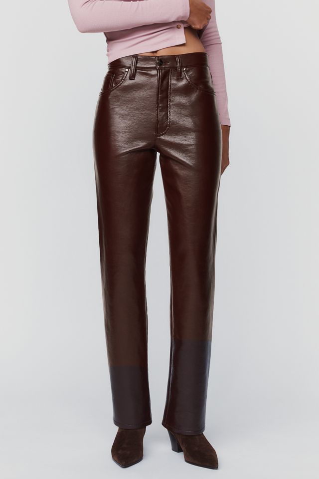 AGOLDE Lana Leather Blend Pants #1