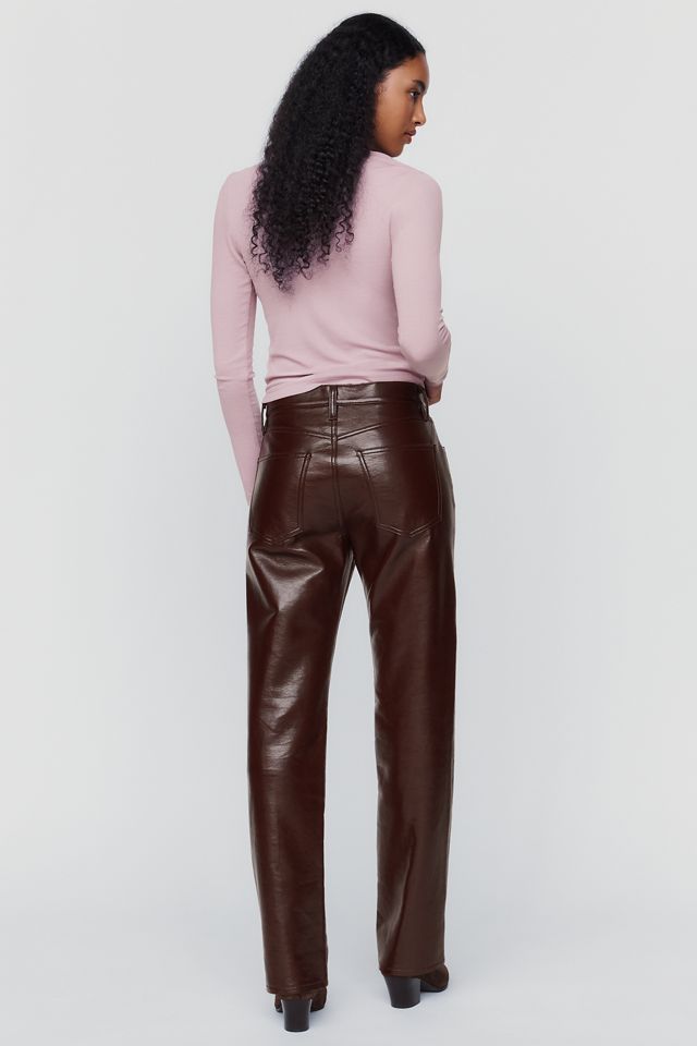 AGOLDE Lana Leather Blend Pants #2