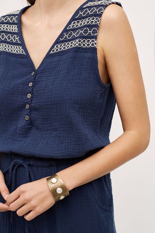 Embroidered Gauze Jumpsuit #3