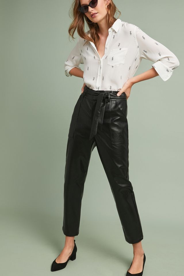 Good American Better Than Leather Faux Leather Pants  Anthropologie  Singapore - Women's Clothing, Accessories & Home